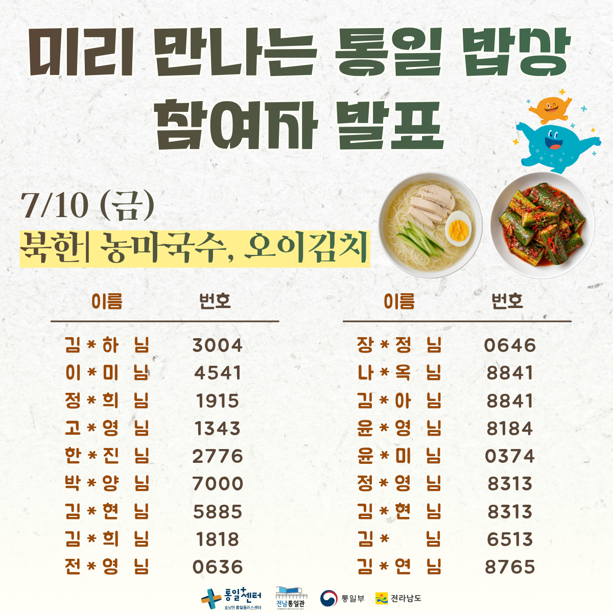 미리밥상 참여자 발표
